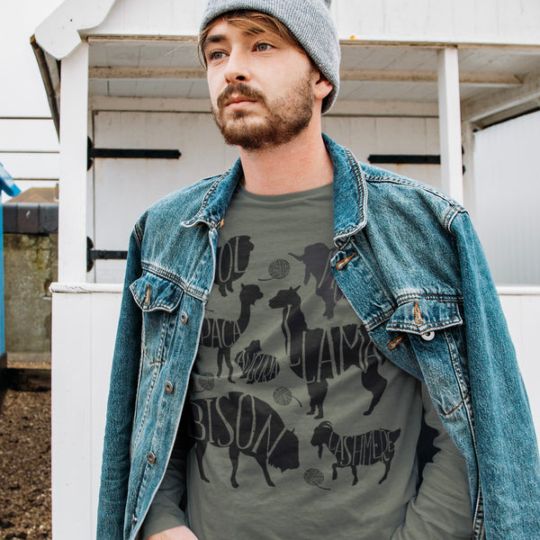 Fiber Animal Name Long Sleeve Tee