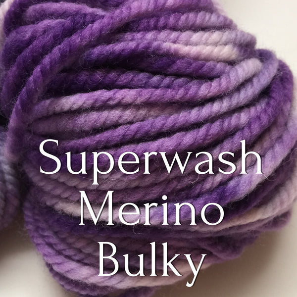 Superwash Merino Bulky – Unplanned Peacock Studio