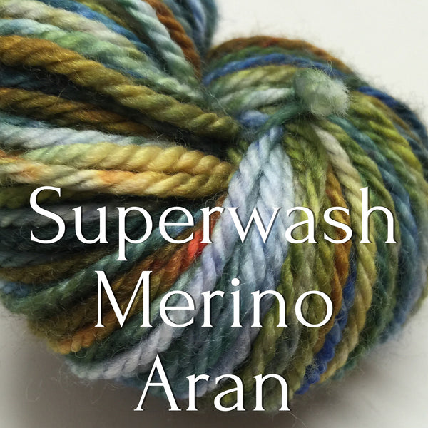Superwash Merino Aran – Unplanned Peacock Studio