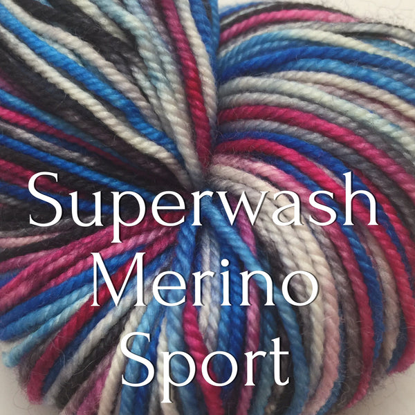 Superwash Merino Sport – Unplanned Peacock Studio