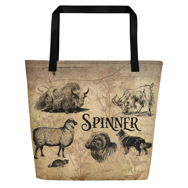 Antique Animals Spinner Bag