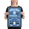 Knitting Rules Sea Framed poster