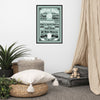 Knitting Rules Jade Framed poster