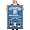 Knitting Rules Sea Framed poster