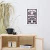 Knitting Rules Lilac Framed poster