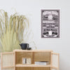 Knitting Rules Lilac Framed poster