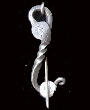 Stainless Steel Leaf Shawl Pin