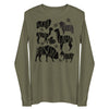 Fiber Animal Name Long Sleeve Tee
