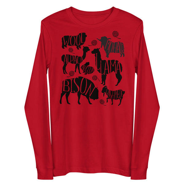 Fiber Animal Name Long Sleeve Tee
